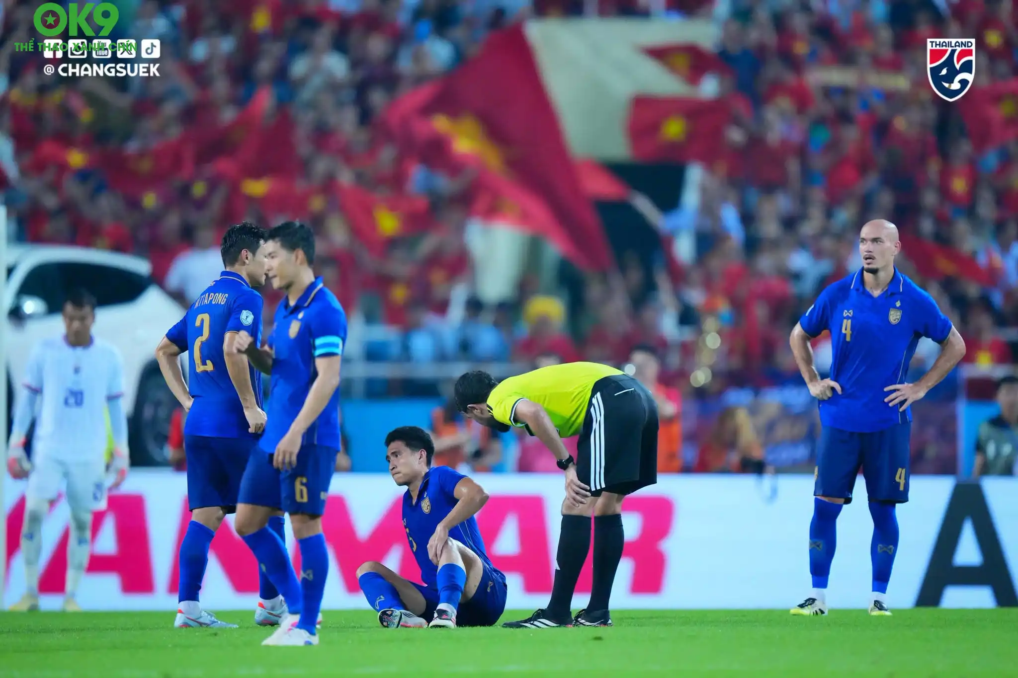 Thái Lan thua Việt Nam với tổng tỷ số 2-4 sau hai lượt trận chung kết AFF Cup 2026
